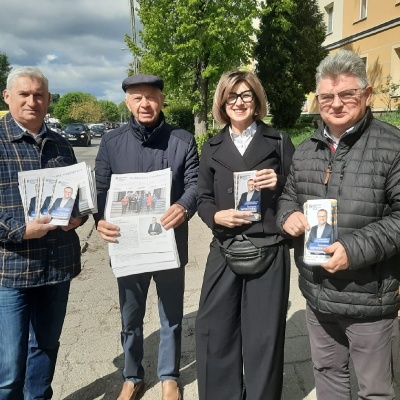 Akcja promocyjna Lewicy na ulicach Radomia